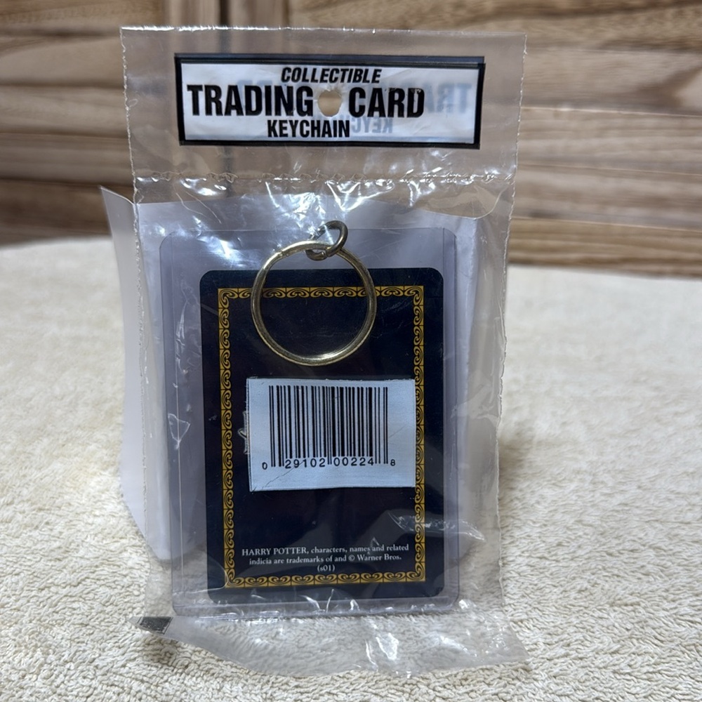 Harry Potter Playing Card Characters 3 Of Spades Warner Brothers Keychain Black - Picture 4 of 4